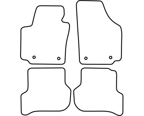 Car Mats Seat Toledo 2004-2009, Image 2