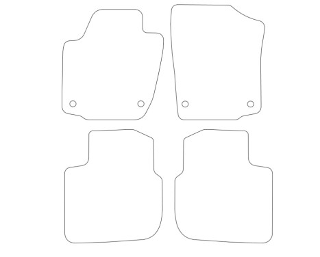 Car Mats Seat Toledo 2012- 4-pieces, Image 2