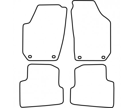Car Mats Skoda Fabia 2007-2008, Image 2