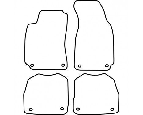 Car Mats Skoda Superb 2002-2008 4-part, Image 2