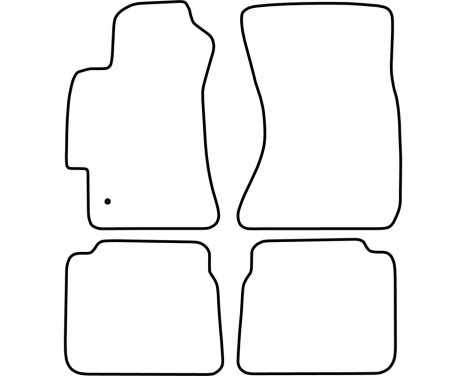 Car Mats Subaru Legacy 2005-2009 4-part, Image 3