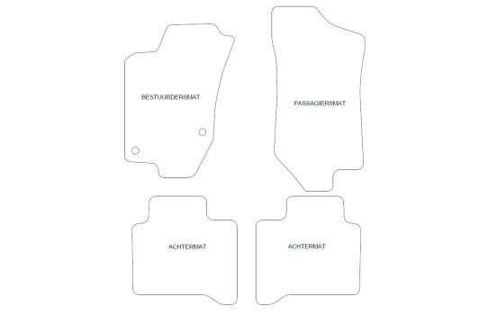 Car mats suitable for Alfa Romeo 145/146 4-piece, Image 2