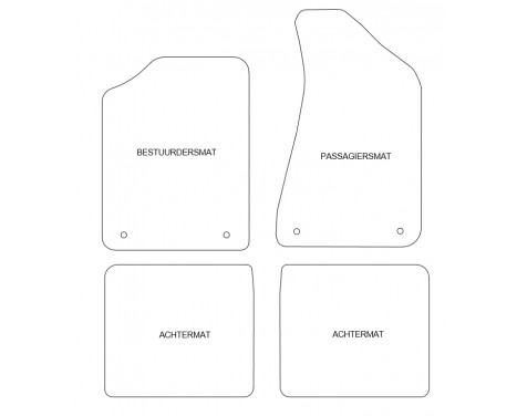 Car mats suitable for Audi 80 1986-1991 4-piece, Image 2