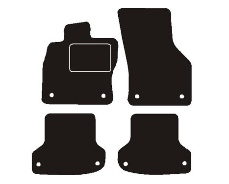 Car mats suitable for Audi A3 Sportback 8PA 2004 - 2013