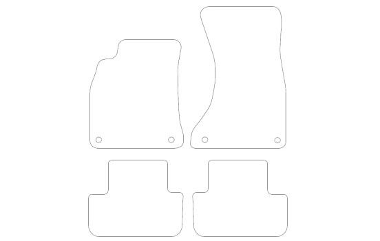 Car mats suitable for Audi A5 Sportback 2007-2016 4-piece, Image 2