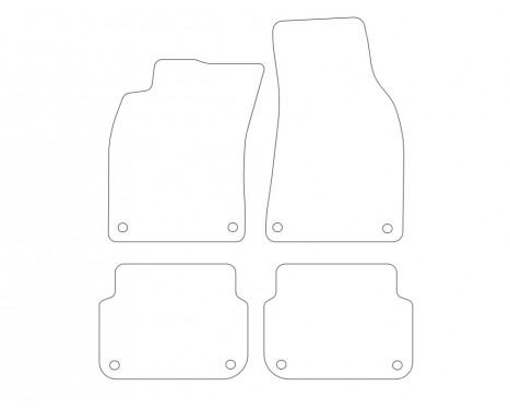 Car mats suitable for Audi A6 2004-2007 4-piece, Image 9