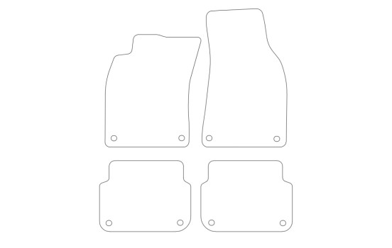 Car mats suitable for Audi A6 2004-2007 4-piece, Image 9