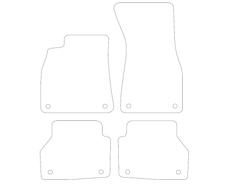 Car mats suitable for Audi A7 2018- 4-piece, Image 2