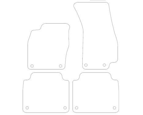 Car mats suitable for Audi A8 2017- 4-piece, Image 2