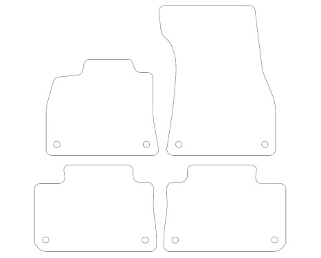 Car mats suitable for Audi E-Tron 2019- 4-piece, Image 2