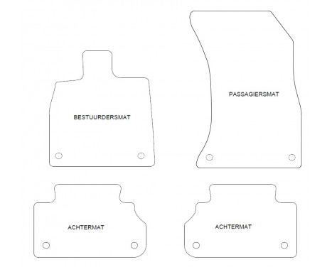 Car mats suitable for Audi Q5 2017- 4-piece, Image 2