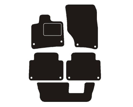 Car mats suitable for Audi Q7 2006 - 2016 7 Persons