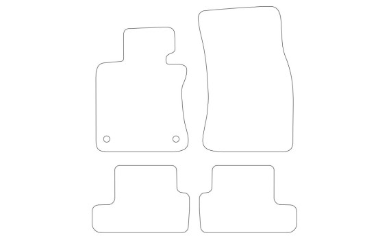 Car mats suitable for BMW 6-Series E64 Convertible 2005- 4-piece, Image 2