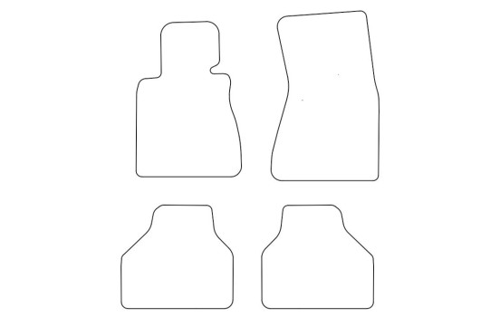 Car mats suitable for BMW 7-Series F01 2008- 4-piece, Image 2