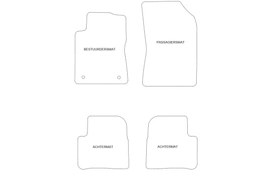 Car mats suitable for C3 / DS3 2016 - 4-piece, Image 2
