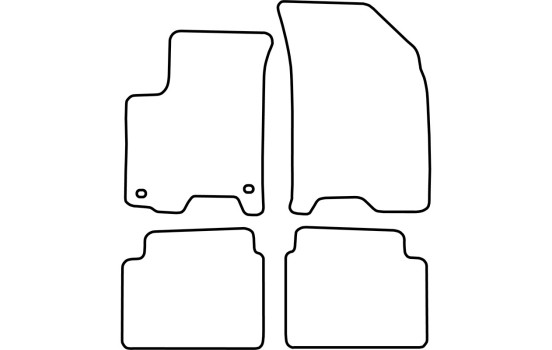 Car mats suitable for Chevrolet Kalos 2005-2008