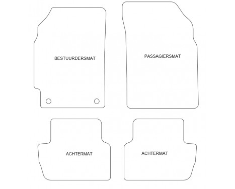 Car mats suitable for Chevrolet Spark 2010-2012 4-piece, Image 4