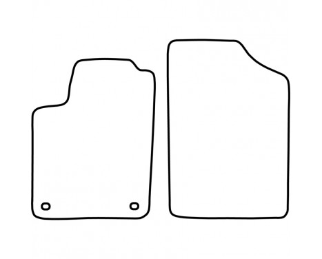 Car mats suitable for Citroen Berlingo 1996-2003 front set 2-, Image 2