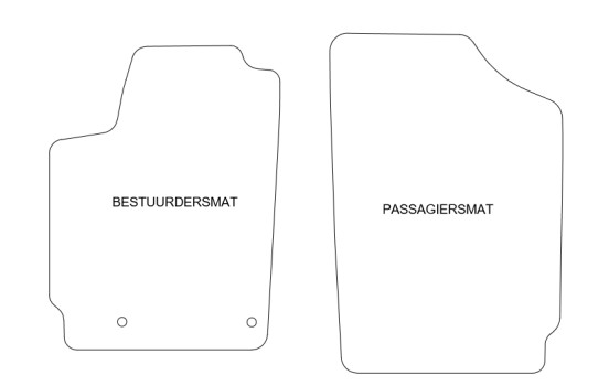 Car mats suitable for Citroen Berlingo 2003-2008 front set 2-, Image 2