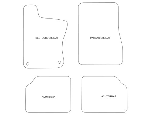 Car mats suitable for Citroen BX 1982-1995 4-piece, Image 2