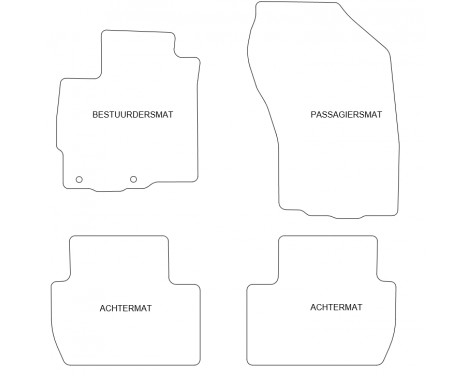 Car mats suitable for Citroen C-Crosser, Peugeot 4007 2007-, Image 2