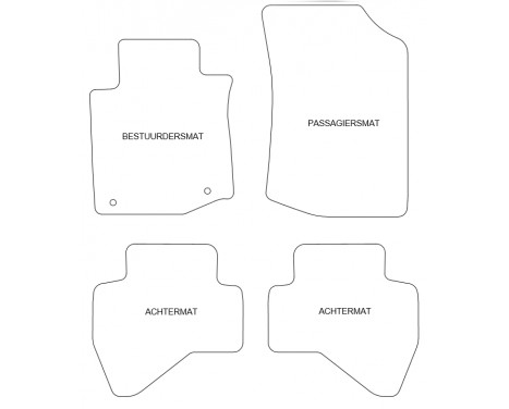 Car mats suitable for Citroen C1 2010-2013 4-piece, Image 4