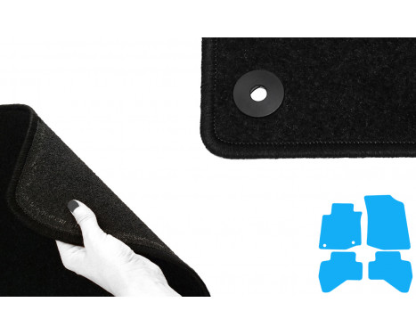 Car mats suitable for Citroen C1 2010-2013 4-piece, Image 5