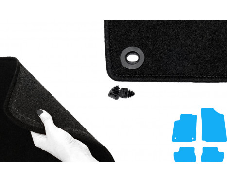 Car mats suitable for Citroen C2 2002-2009 4-piece, Image 5