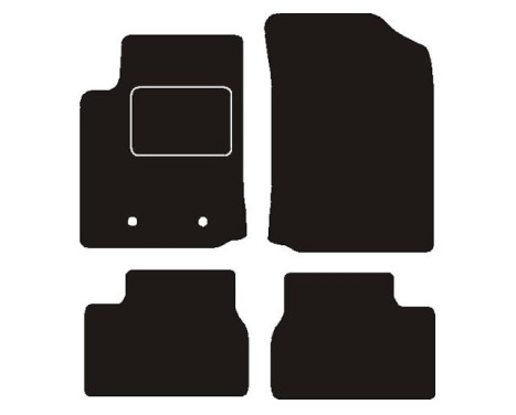 Car mats suitable for Citroen C3 2002-2009 4-piece