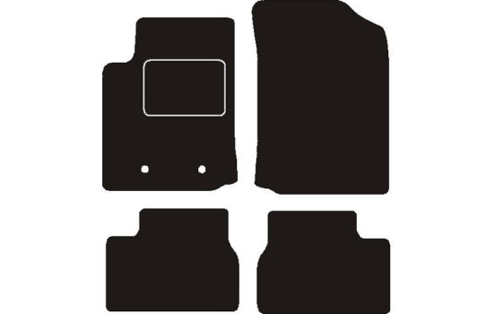 Car mats suitable for Citroen C3 2002-2009 4-piece