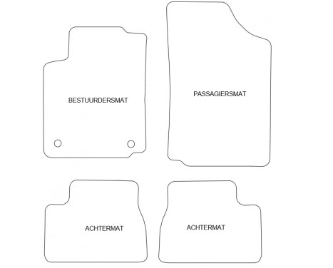 Car mats suitable for Citroen C3 Pluriël 2002-2009 4-piece, Image 6