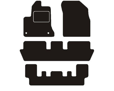 Car mats suitable for Citroen C4 Picasso 7 persons 2006 -