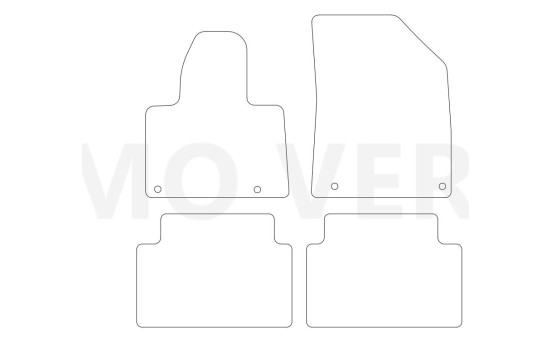 Car mats suitable for Citroen C5 2008- 4-piece, Image 4