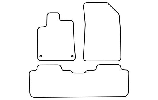 Car mats suitable for Citroën C5 from 2001 to 2004 (velour), Image 6