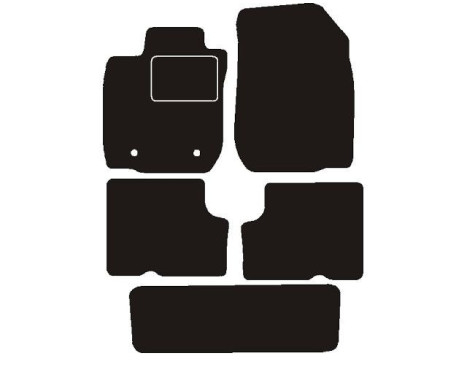 Car mats suitable for Dacia Logan 7 Persons 2008 -