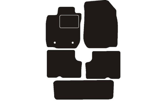 Car mats suitable for Dacia Logan 7 Persons 2008 -