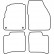 Car mats suitable for Daihatsu Applause 1989-2001, Thumbnail 2