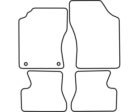 Car mats suitable for Daihatsu Cuore 1995-1998, Image 2