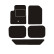 Car mats suitable for Dodge Journey 7 Persons 2008 -