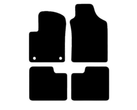 Car mats suitable for Fiat 500 2007 - 2012
