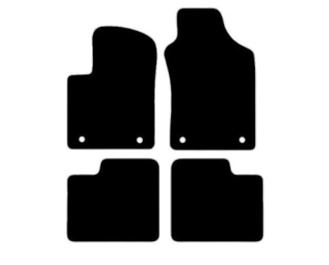 Car mats suitable for Fiat 500 (Cabrio) 15-
