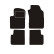 Car mats suitable for Fiat 500 Dualogic 2009-