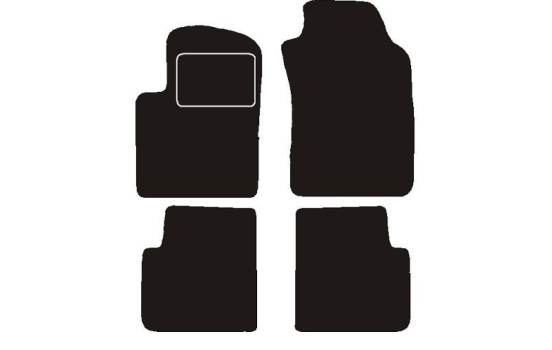 Car mats suitable for Fiat 500 Dualogic 2009-
