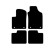 Car mats suitable for Fiat 500 Dualogic 2013-2015