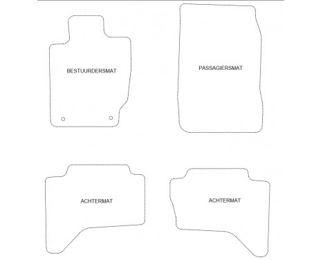 Car mats suitable for Fiat Fullback 2016- 4-piece, Image 2