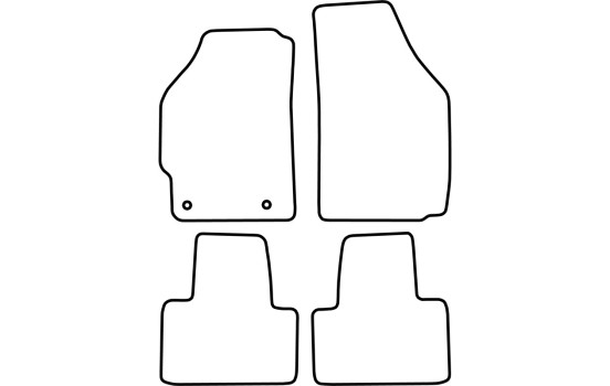 Car mats suitable for Fiat Punto 2003-2010, Image 2