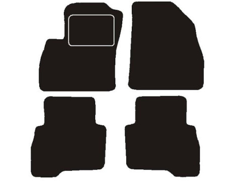 Car mats suitable for Fiat Qubo 2008 -