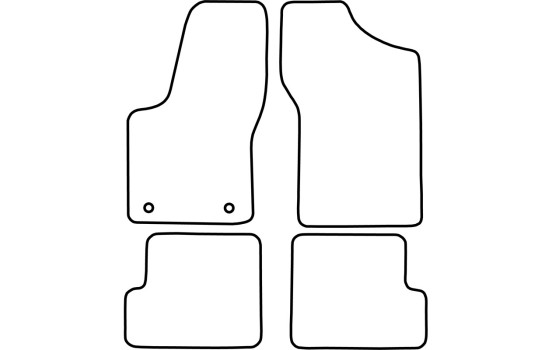 Car mats suitable for Fiat Seicento 1998-2005, Image 2