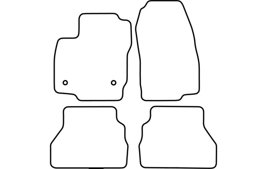 Car mats suitable for Ford B-Max 2012-