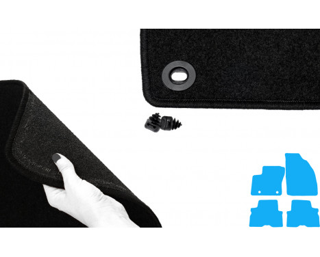 Car mats suitable for Ford C-Max 2003-2011 4-piece, Image 4